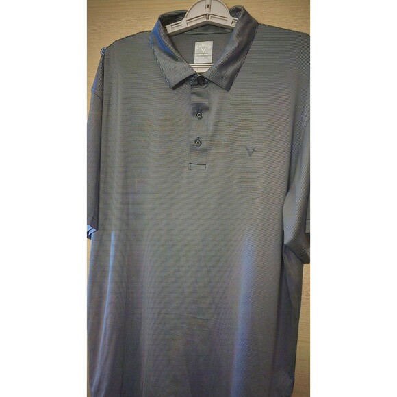 Callaway Polo Shirt Mens XL Gray  Short Sleeve Opti Dri Golf Casual New D25 - Picture 1 of 4